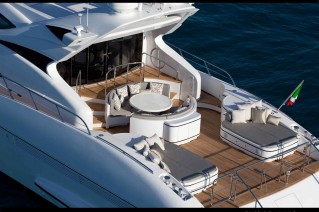 On board luxury yacht Rush